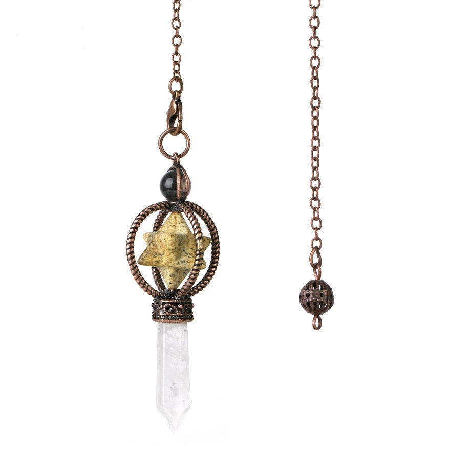 Merkaba Crystal Pendulum for Dowsing & Divination