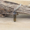 Natural Stone Hexagonal Point Pendant Necklace