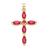 Holy Cross Pendants for Necklace with Natural Stones