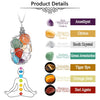 7 Chakras Crystal Pendant Necklace