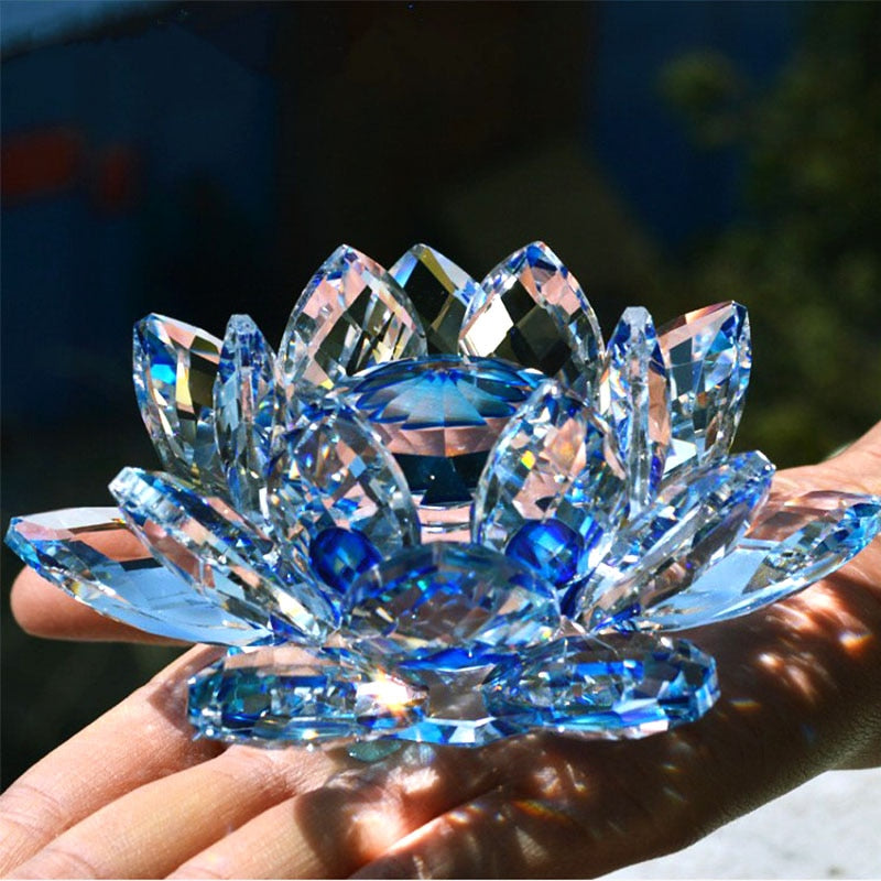 Crystal Lotus Flower (80mm)