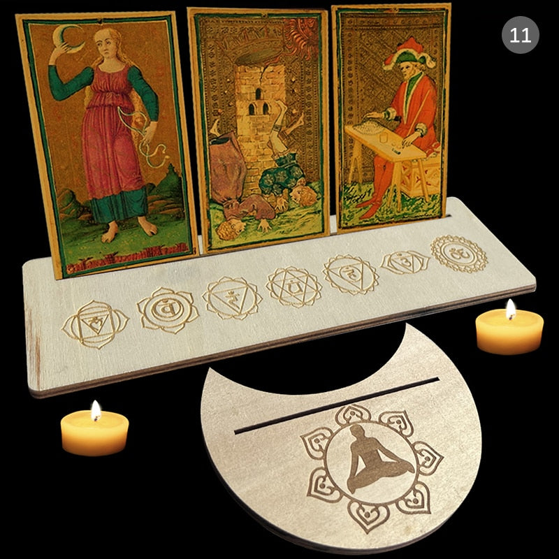 Wooden Tarot Card Stand