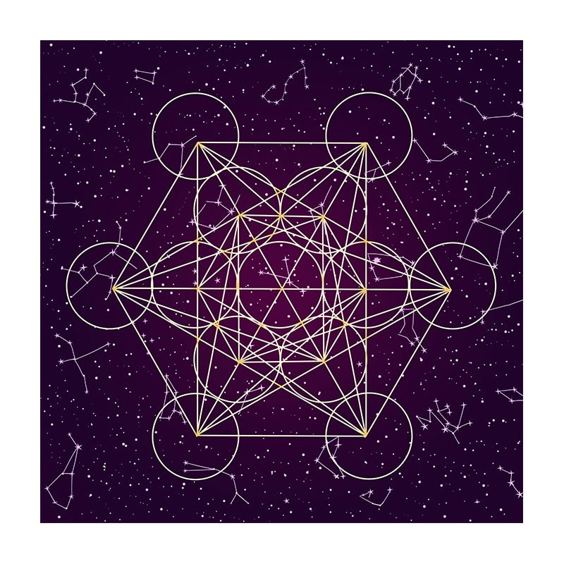 Sacred Geometry Metatron's Cube Altar Cloth