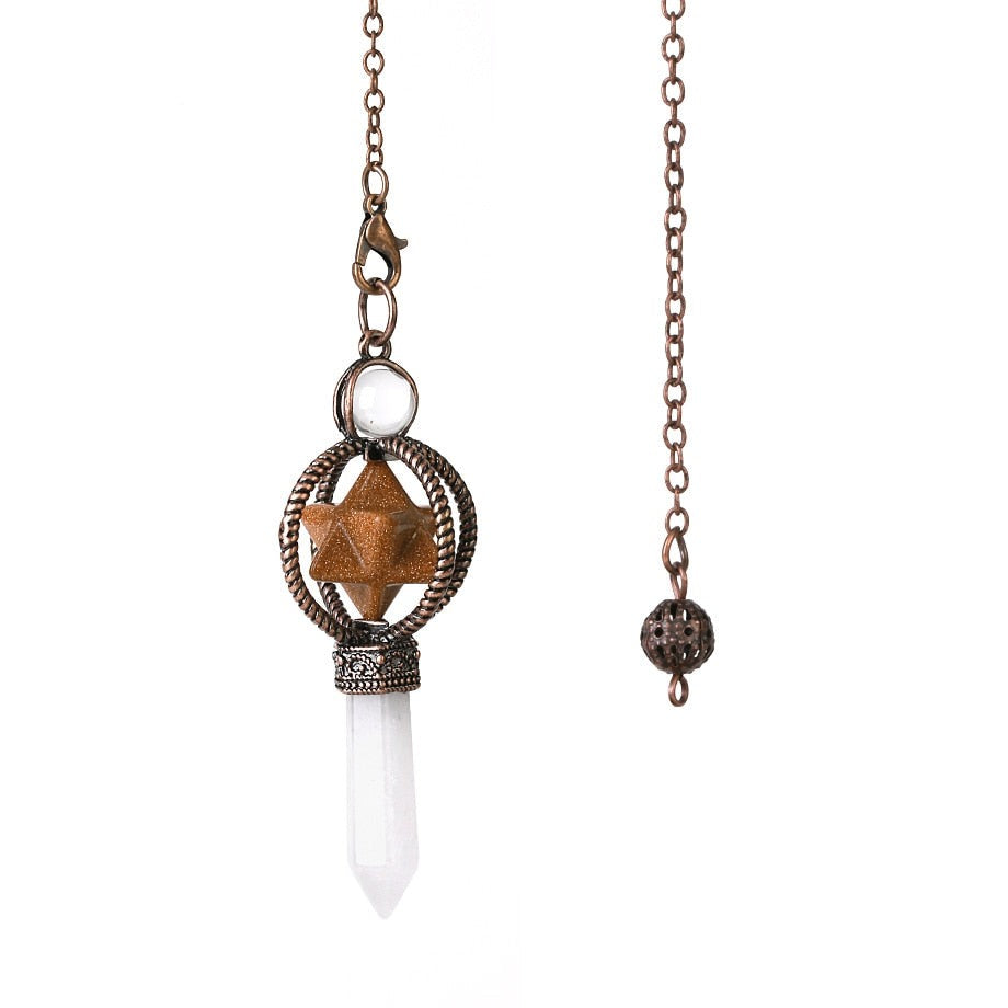 Merkaba Crystal Pendulum for Dowsing & Divination