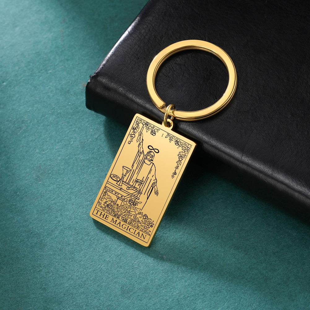 Tarot Keychain Pendant of the Major Arcana