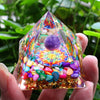 Orgone Pyramid Handmade w/ Natural Crystal