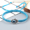 Hand of Fatima & Evil Eye Braided Bracelet for Luck & Protection