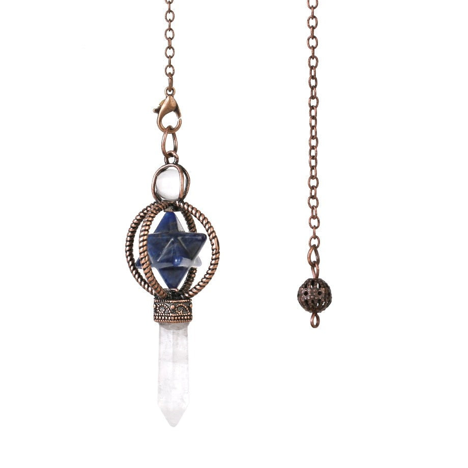 Merkaba Crystal Pendulum for Dowsing & Divination