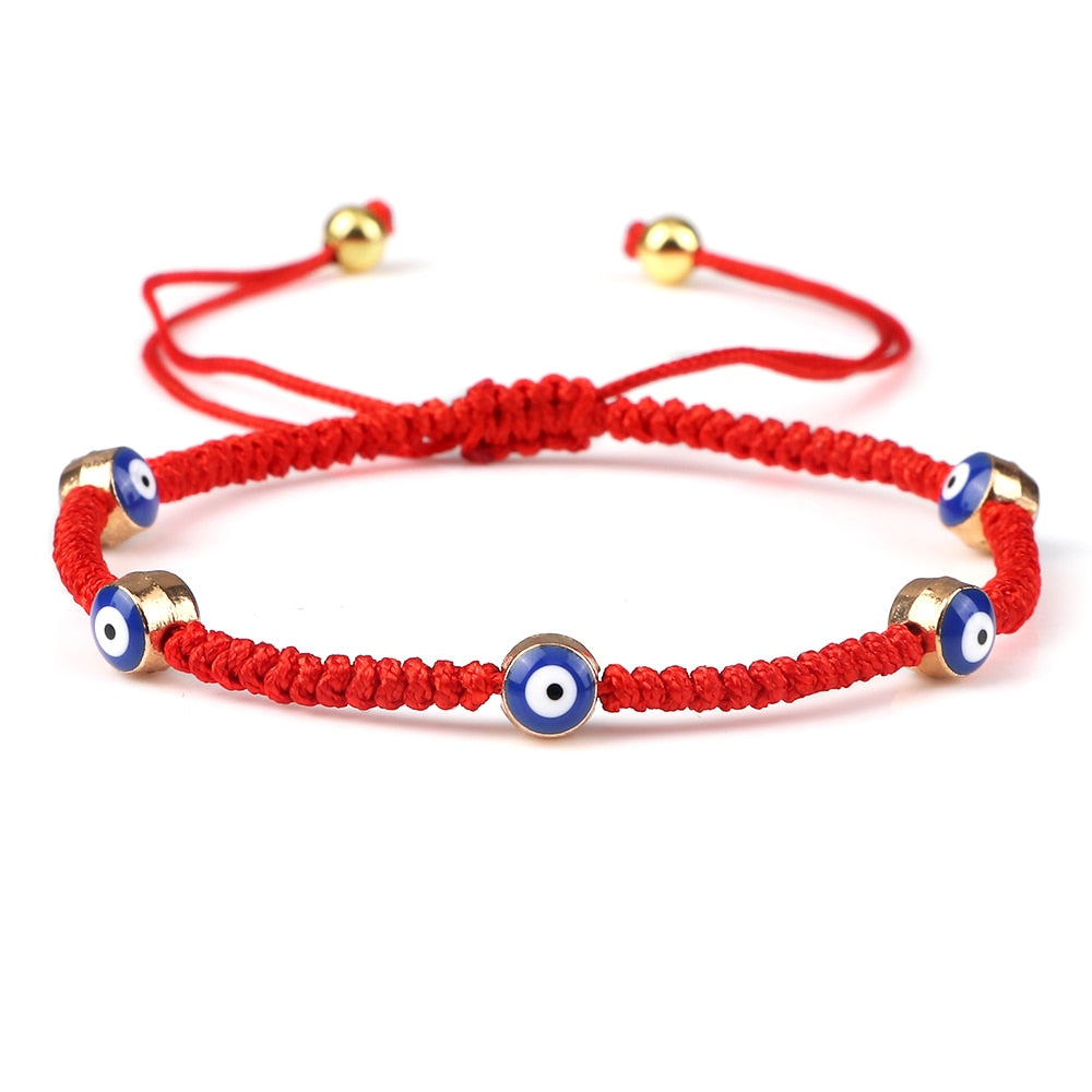 Evil Eye Braided Bracelet for Protection & Luck