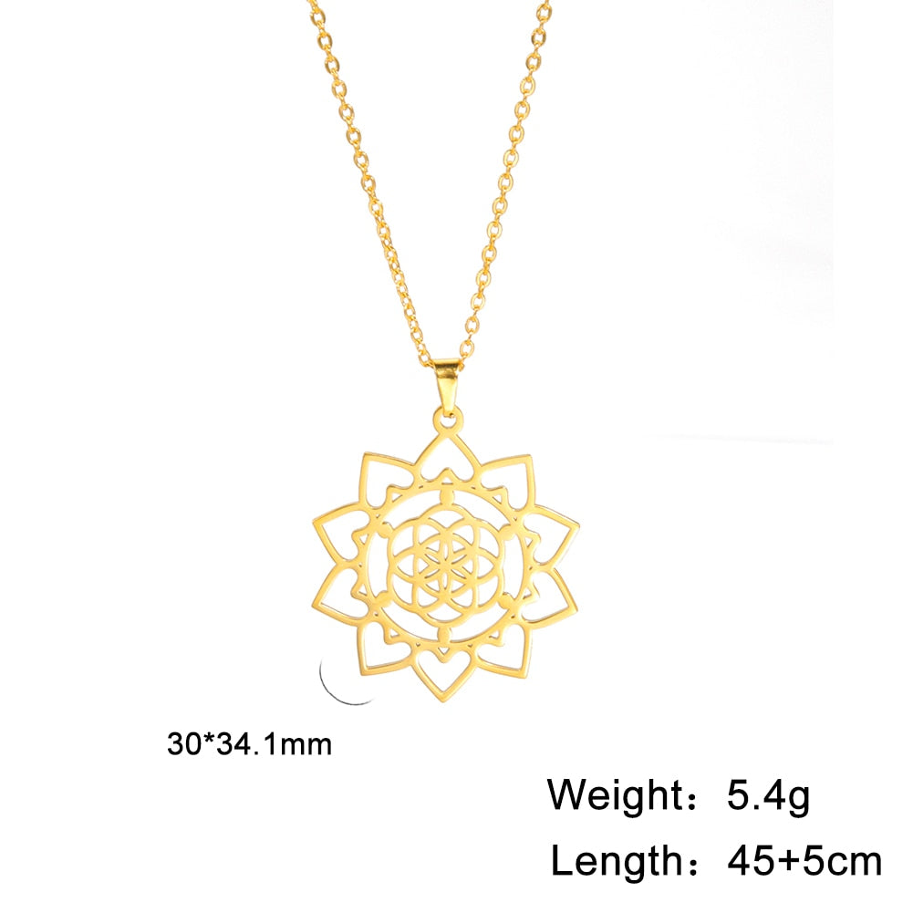 Flower of Life Pendent Necklace