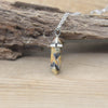 Natural Stone Hexagonal Point Pendant Necklace