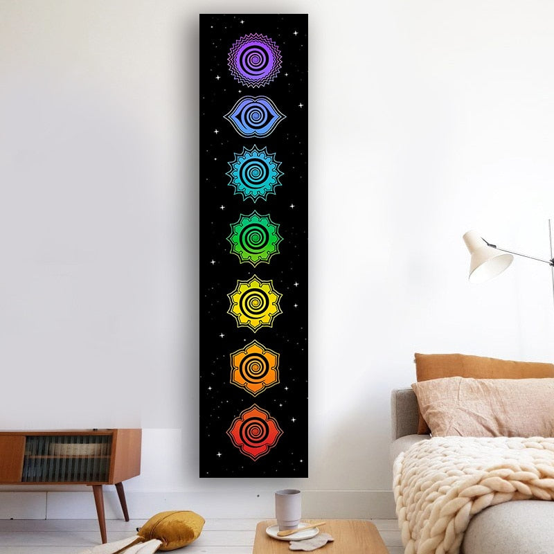 7 Chakras Tapestry Cosmic Energy Centers