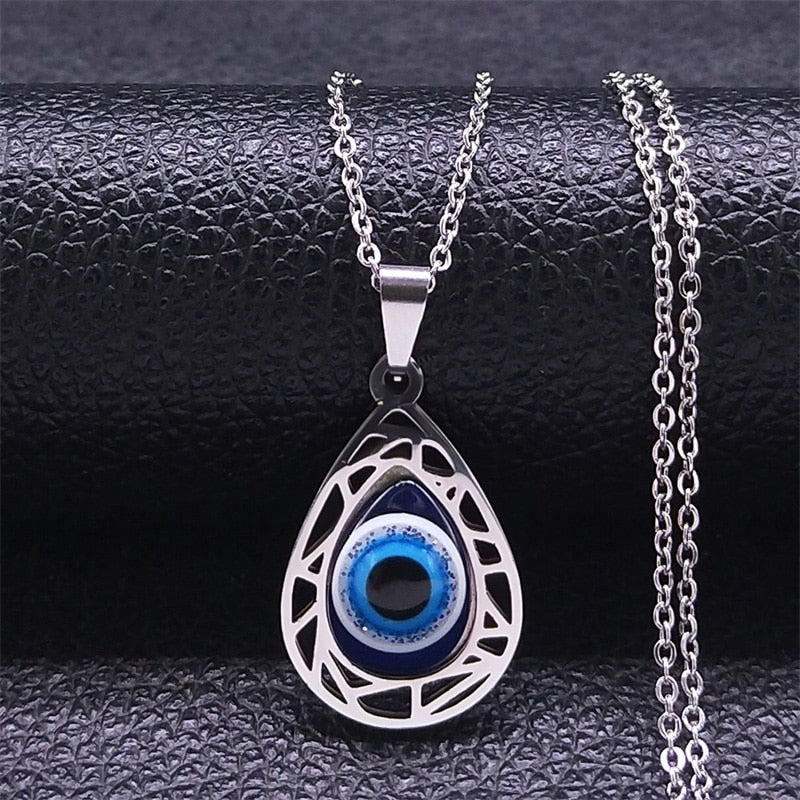 Evil Eye (Hamsa) Hand of Fatima Pendant Necklace