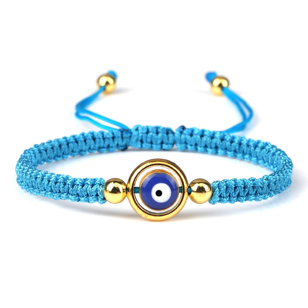 Evil Eye Braided Bracelet for Protection & Luck