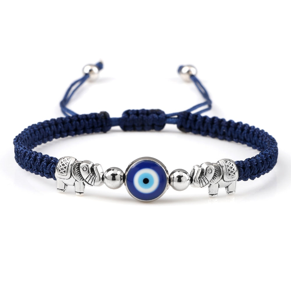 Evil Eye Braided Bracelet for Protection & Luck