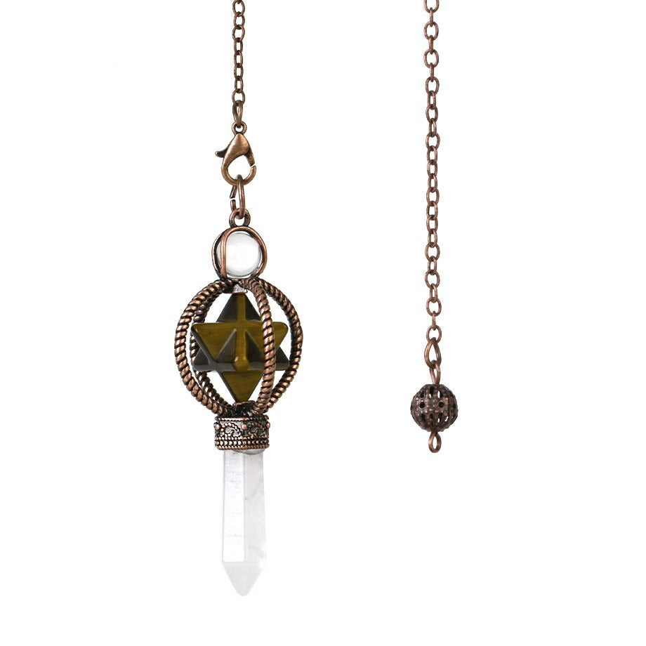 Merkaba Crystal Pendulum for Dowsing & Divination