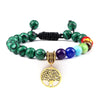 7 Chakra Stones Bracelet w/ Tree of Life Pendant