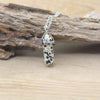 Natural Stone Hexagonal Point Pendant Necklace