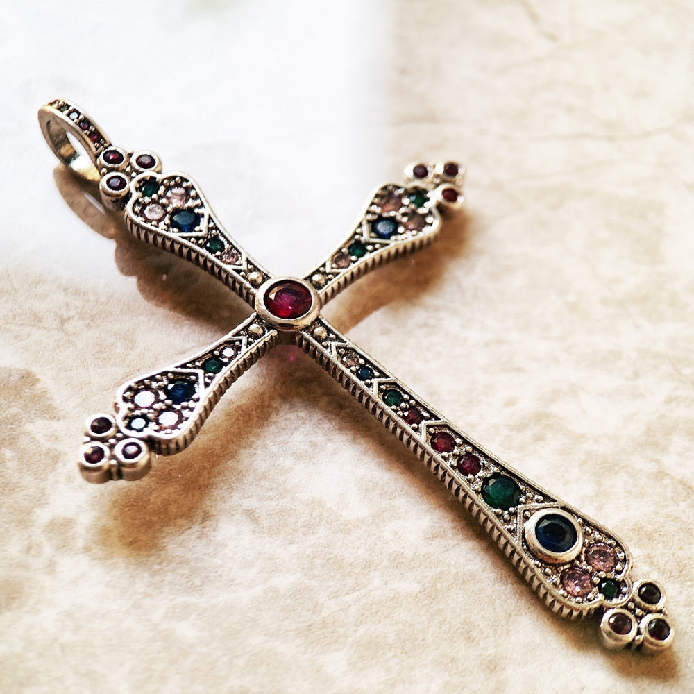 Royalty Cross w/ Sacred Gems