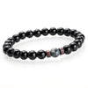 Natural Lava & Moonstone Tibetan Buddha Bracelet