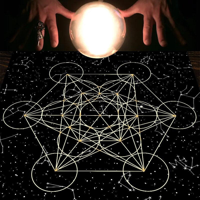 Sacred Geometry Metatron's Cube Altar Cloth