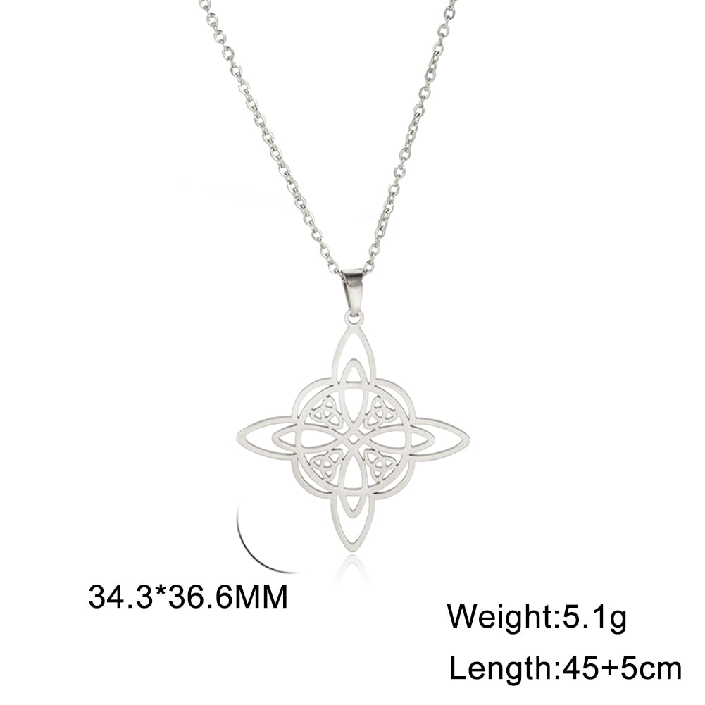 Wicca Knot Pendant Necklace