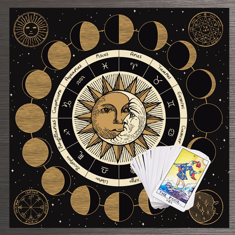 Moon Phase Tarot & Altar Cloth