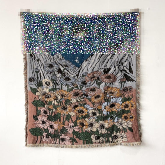 Sky, Mountain & Earth: Throw Blanket/Tapestry