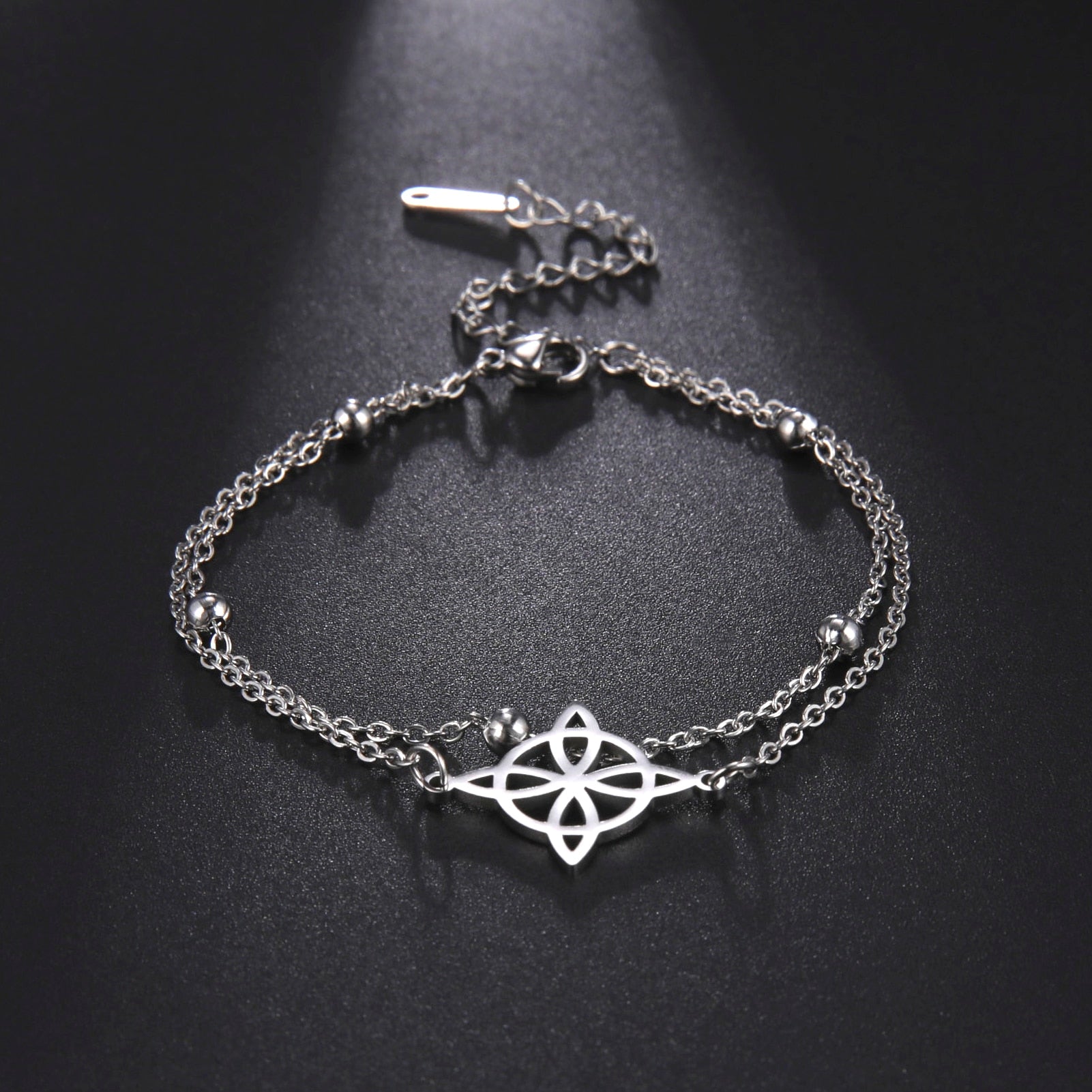 Wicca Knot Pendant Bracelet