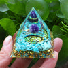 Handmade Orgone Pyramid in Various Stones & Crystals