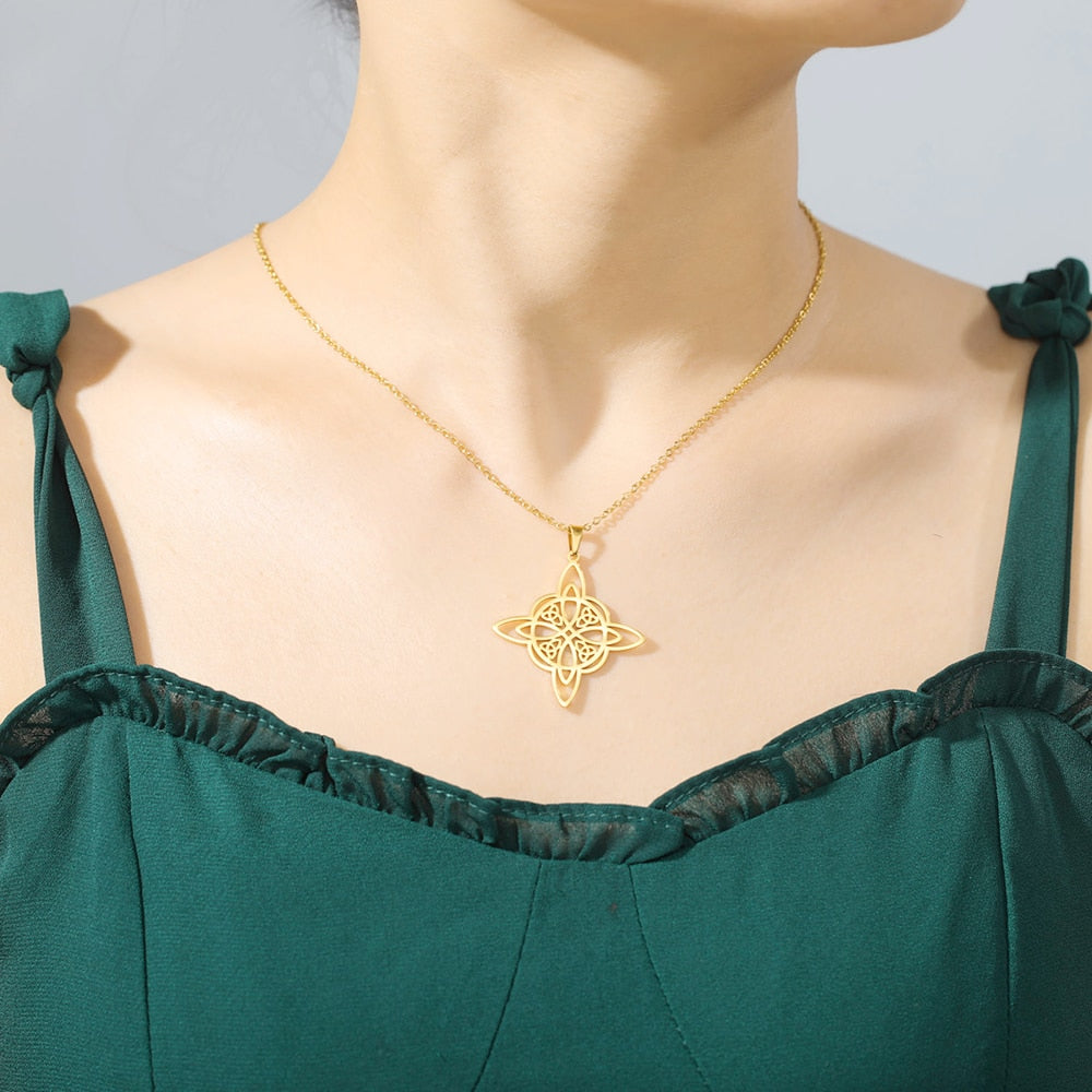 Wicca Knot Pendant Necklace