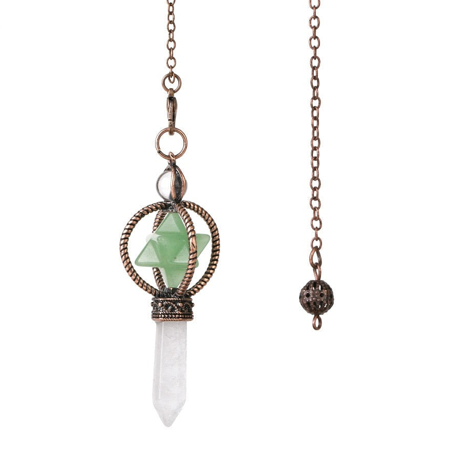 Merkaba Crystal Pendulum for Dowsing & Divination