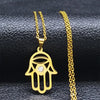 Evil Eye (Hamsa) Hand of Fatima Pendant Necklace