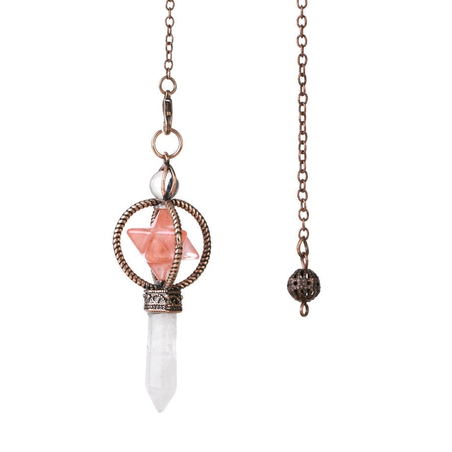 Merkaba Crystal Pendulum for Dowsing & Divination