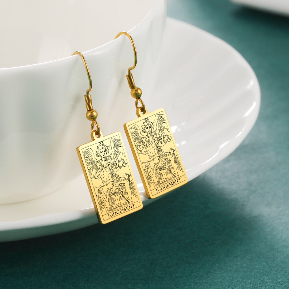 Tarot Drop Earrings of the Major Arcana