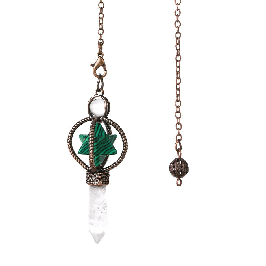 Merkaba Crystal Pendulum for Dowsing & Divination