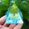 Orgone Pyramid Handmade w/ Natural Crystal