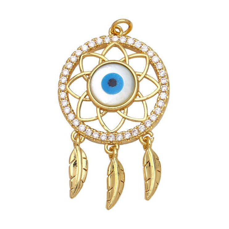 Evil Eye Dream Catcher Pendants