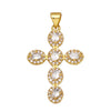 Holy Cross Pendants with Natural Stones