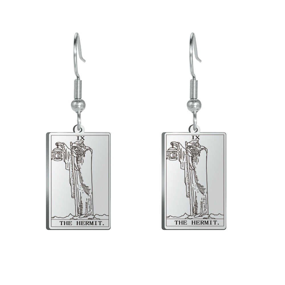 Tarot Drop Earrings of the Major Arcana