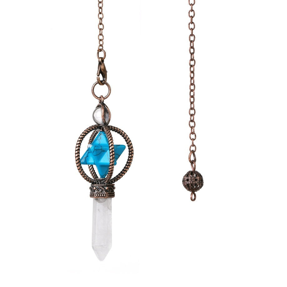 Merkaba Crystal Pendulum for Dowsing & Divination