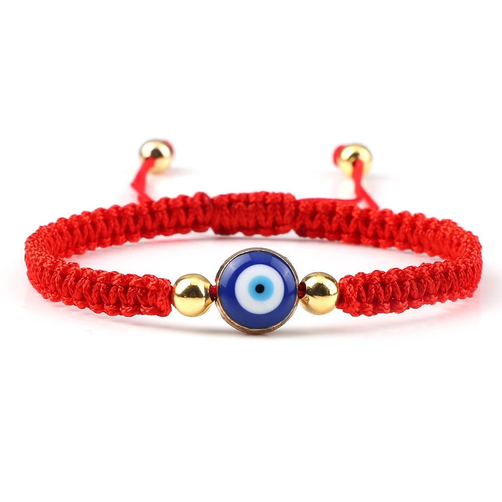 Evil Eye Braided Bracelet for Protection & Luck