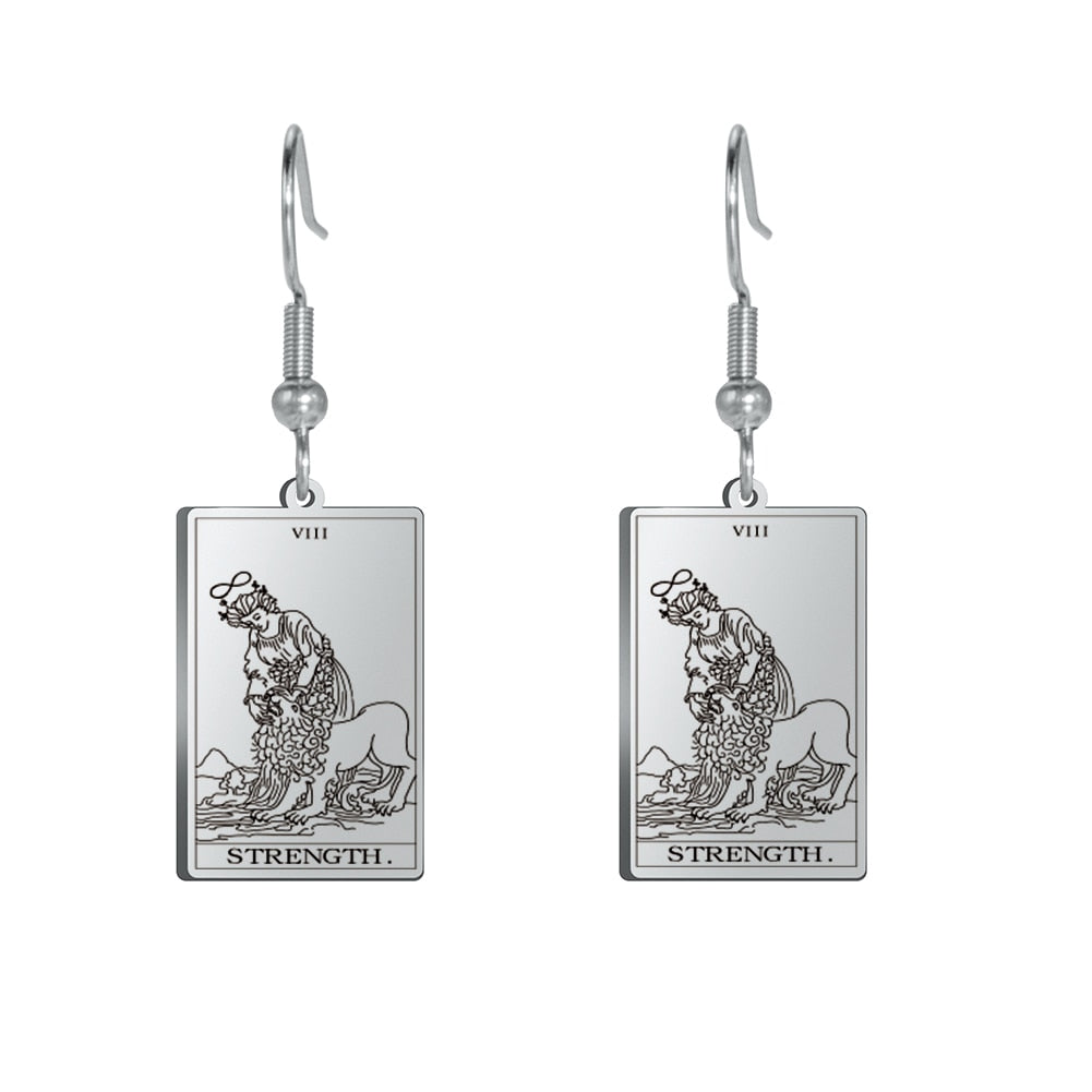 Tarot Drop Earrings of the Major Arcana