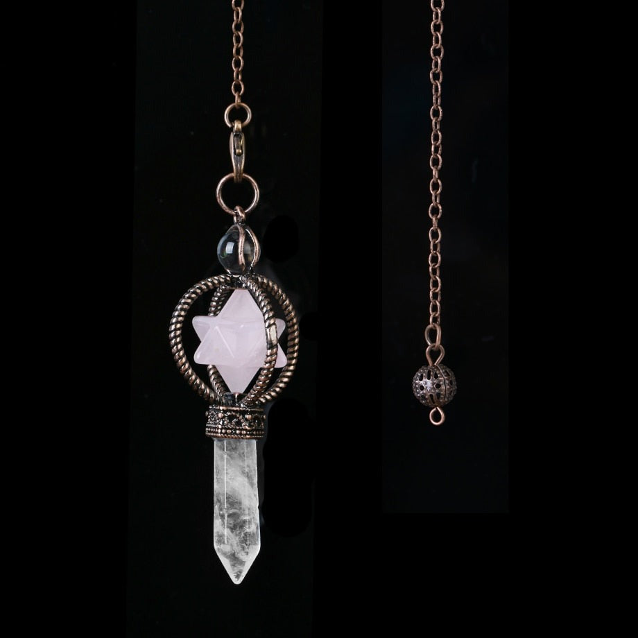 Merkaba Crystal Pendulum for Dowsing & Divination