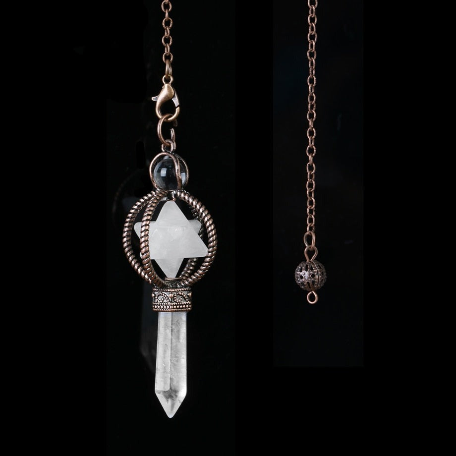 Merkaba Crystal Pendulum for Dowsing & Divination