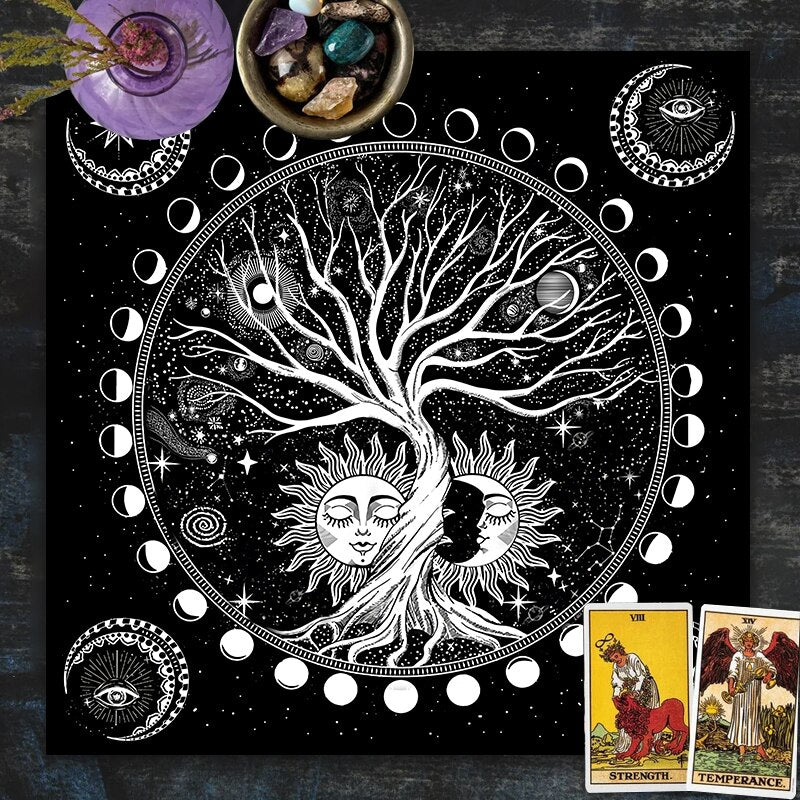 Tree if Life Celestial Tarot & Altar Cloth