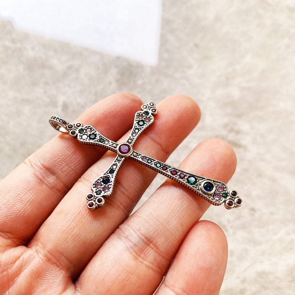 Royalty Cross w/ Sacred Gems