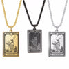 Skeleton Tarot Pendant Necklace of the Major Arcana