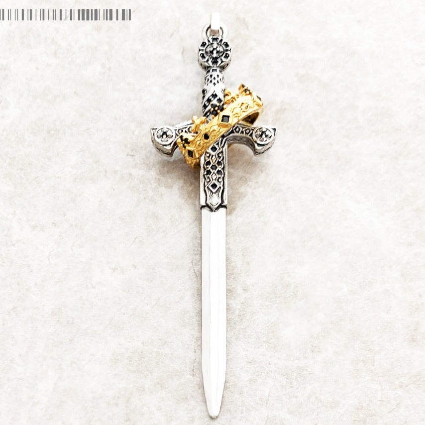 Sword With Crown Pendant