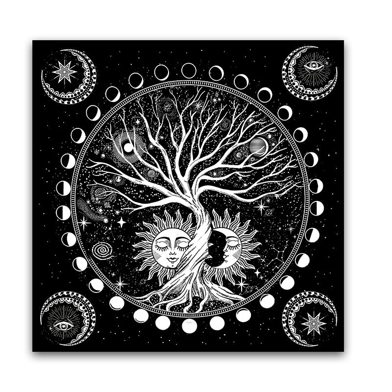 Tree if Life Celestial Tarot & Altar Cloth